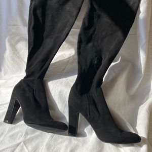 Unisa black faux suede over the knee boots size 8 1/2 M
